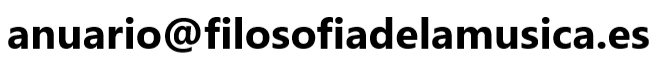Correo del Anuario de Filosofía de la Música foto